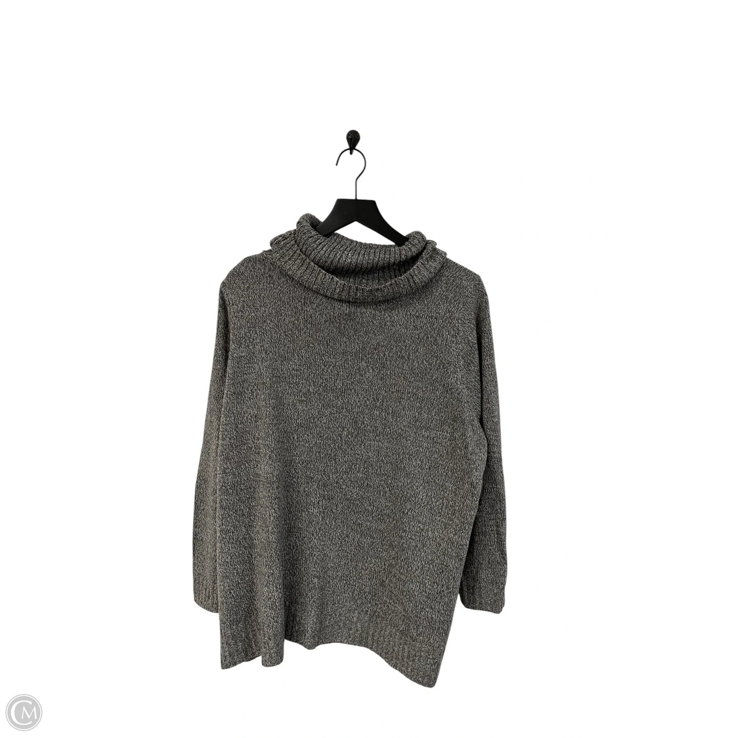 Sweater By Karen Scott In Grey, Size: 1x