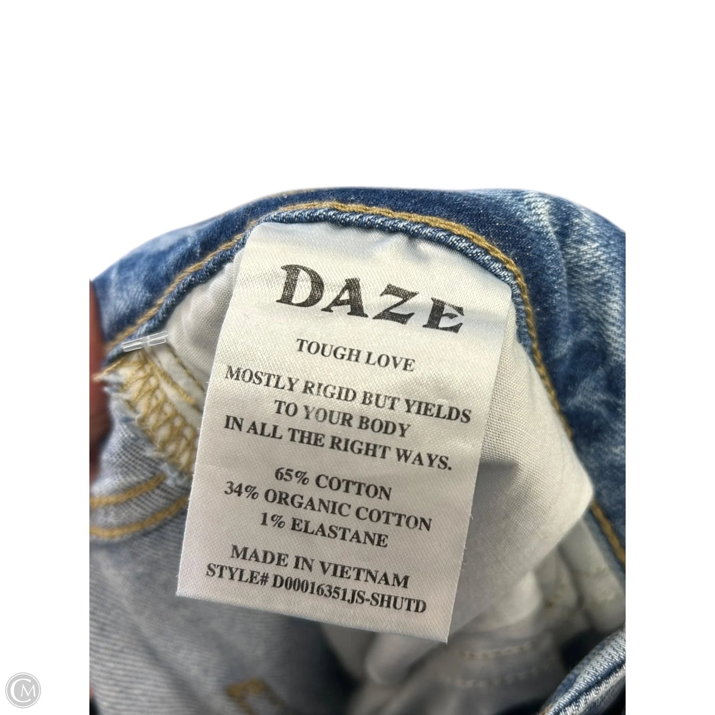 Jeans Straight By Daze Denim In Blue Denim, Size: 8