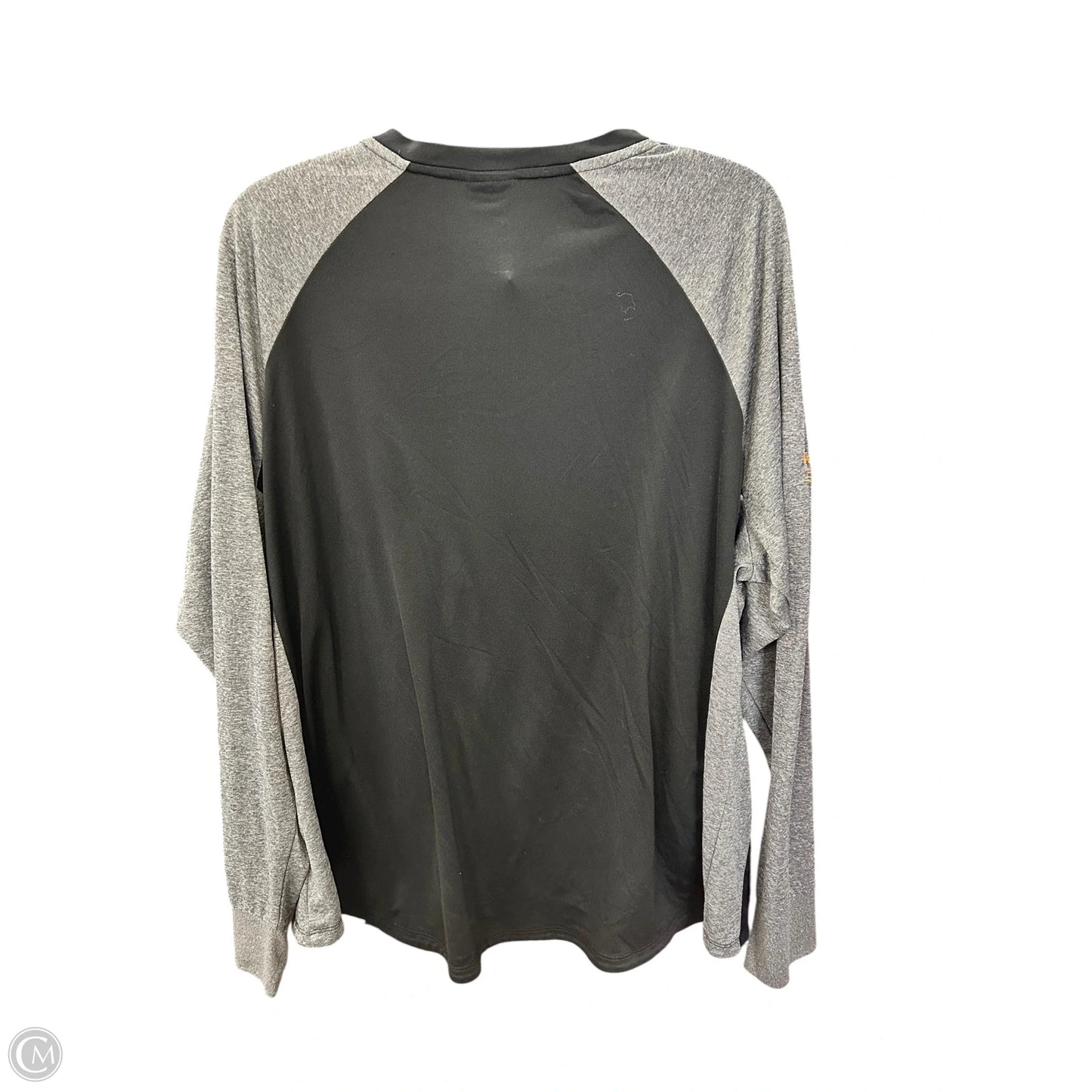 Top Long Sleeve By Harley Davidson In Black & Grey, Size: 2x