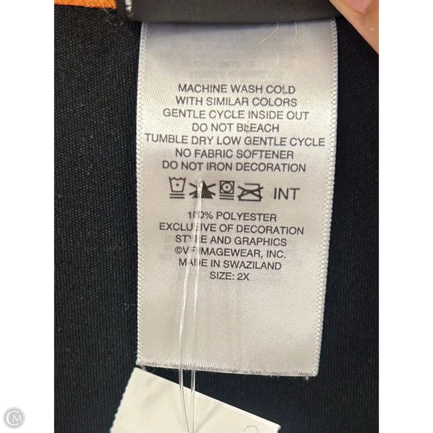 Top Long Sleeve By Harley Davidson In Black & Grey, Size: 2x
