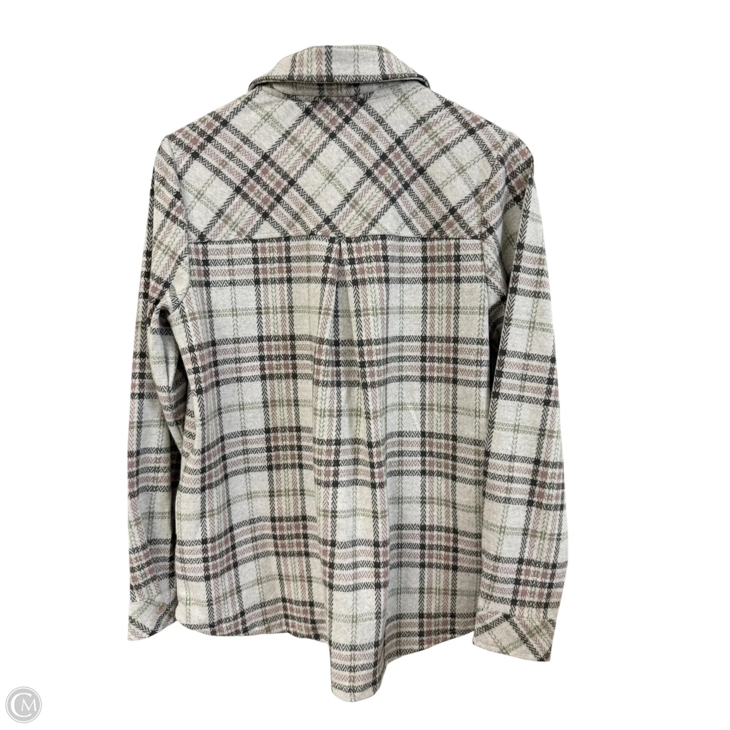 Jacket Shirt By Thread And Supply In Plaid Pattern, Size: S