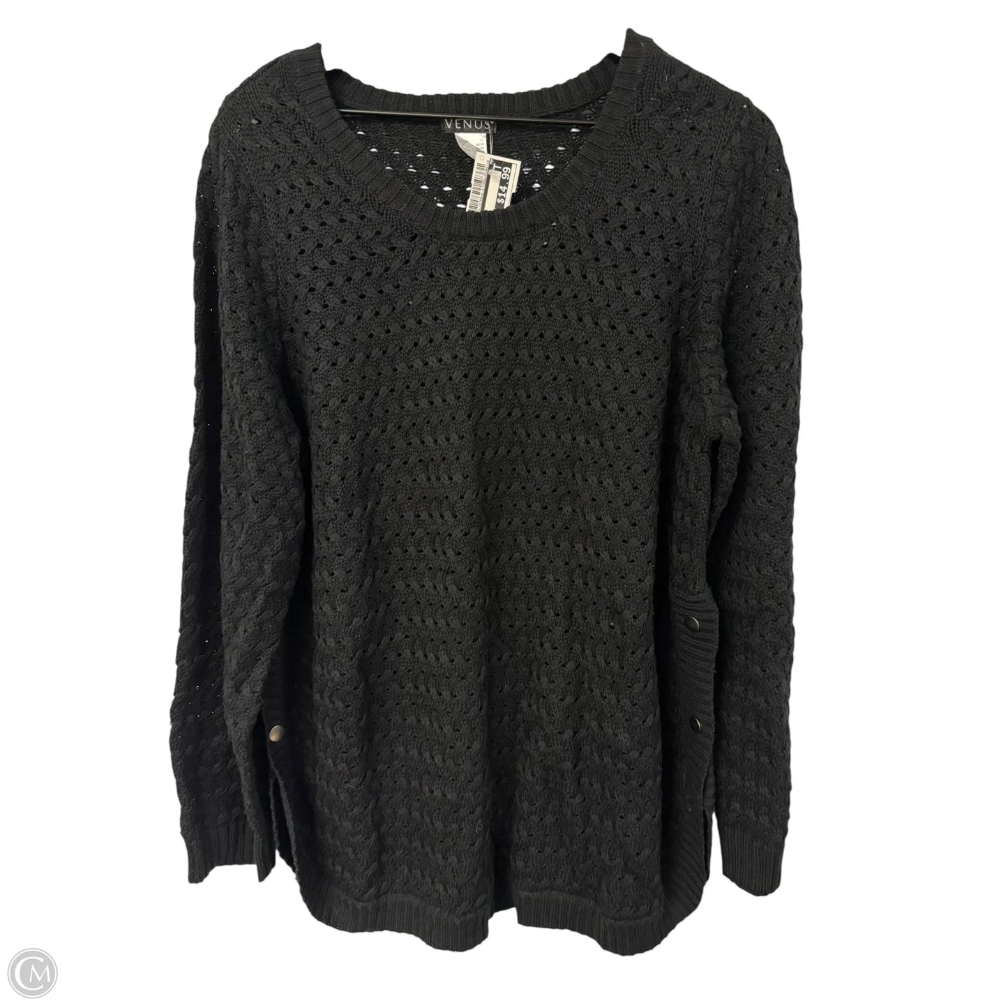 Sweater By Venus In Black, Size: Xl