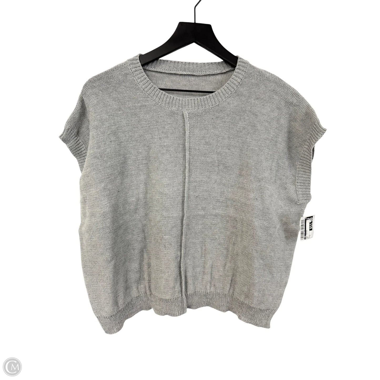 Vest Sweater By Cmf In Grey, Size: M