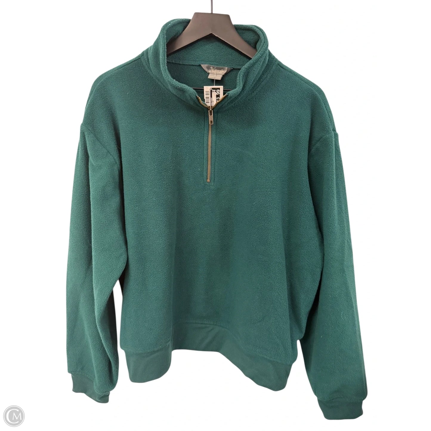 Sweatshirt Collar By Natural Reflections In Green, Size: Xl