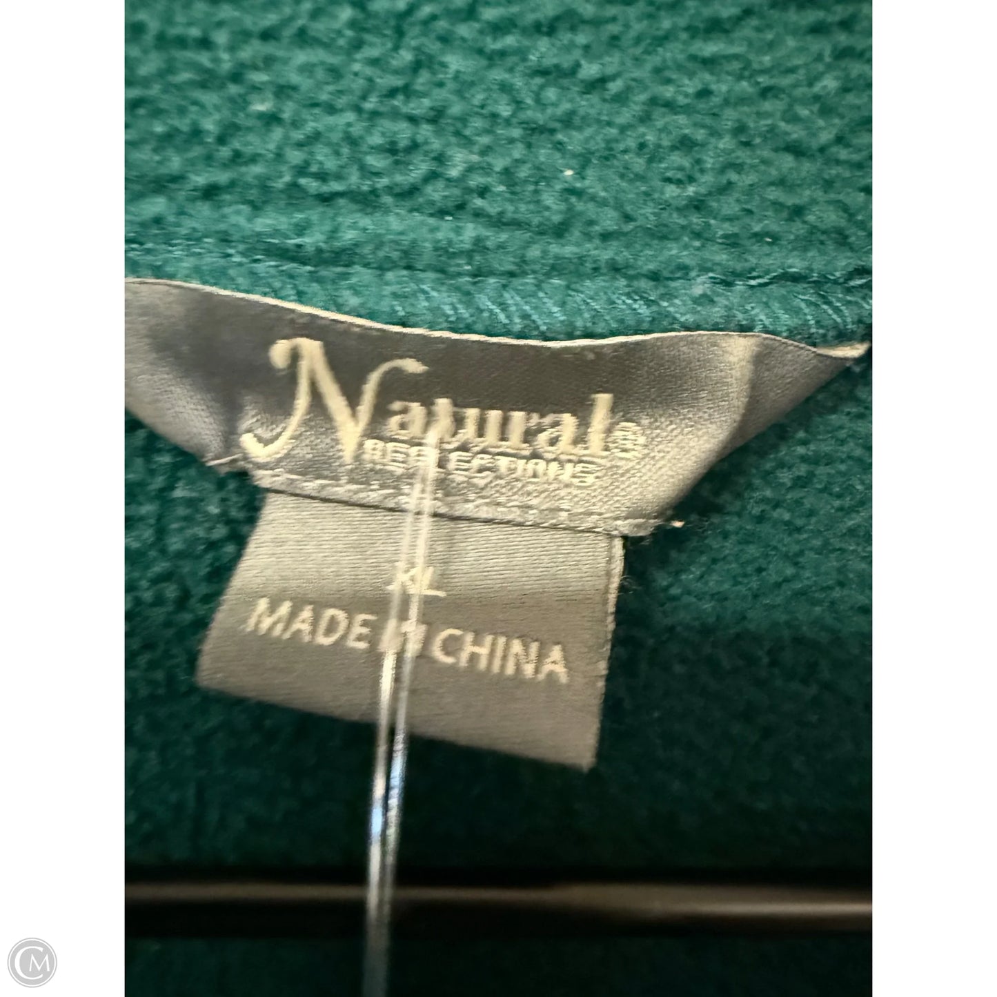 Sweatshirt Collar By Natural Reflections In Green, Size: Xl