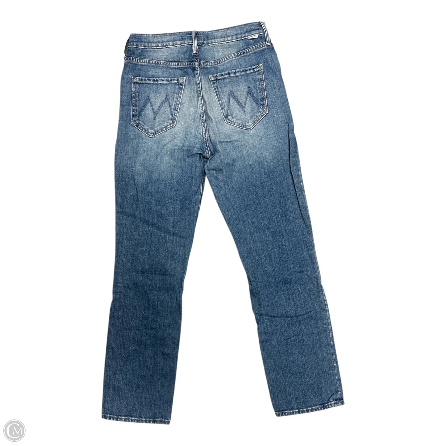 Jeans Straight By Mother Jeans In Blue Denim, Size: 6