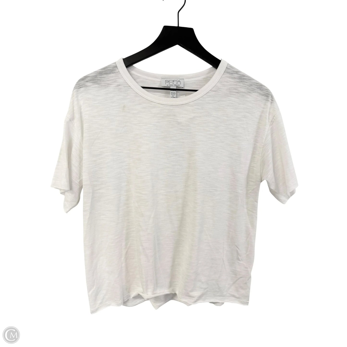 Top Short Sleeve Basic By Sofia By Sofia Vergara In White, Size: S