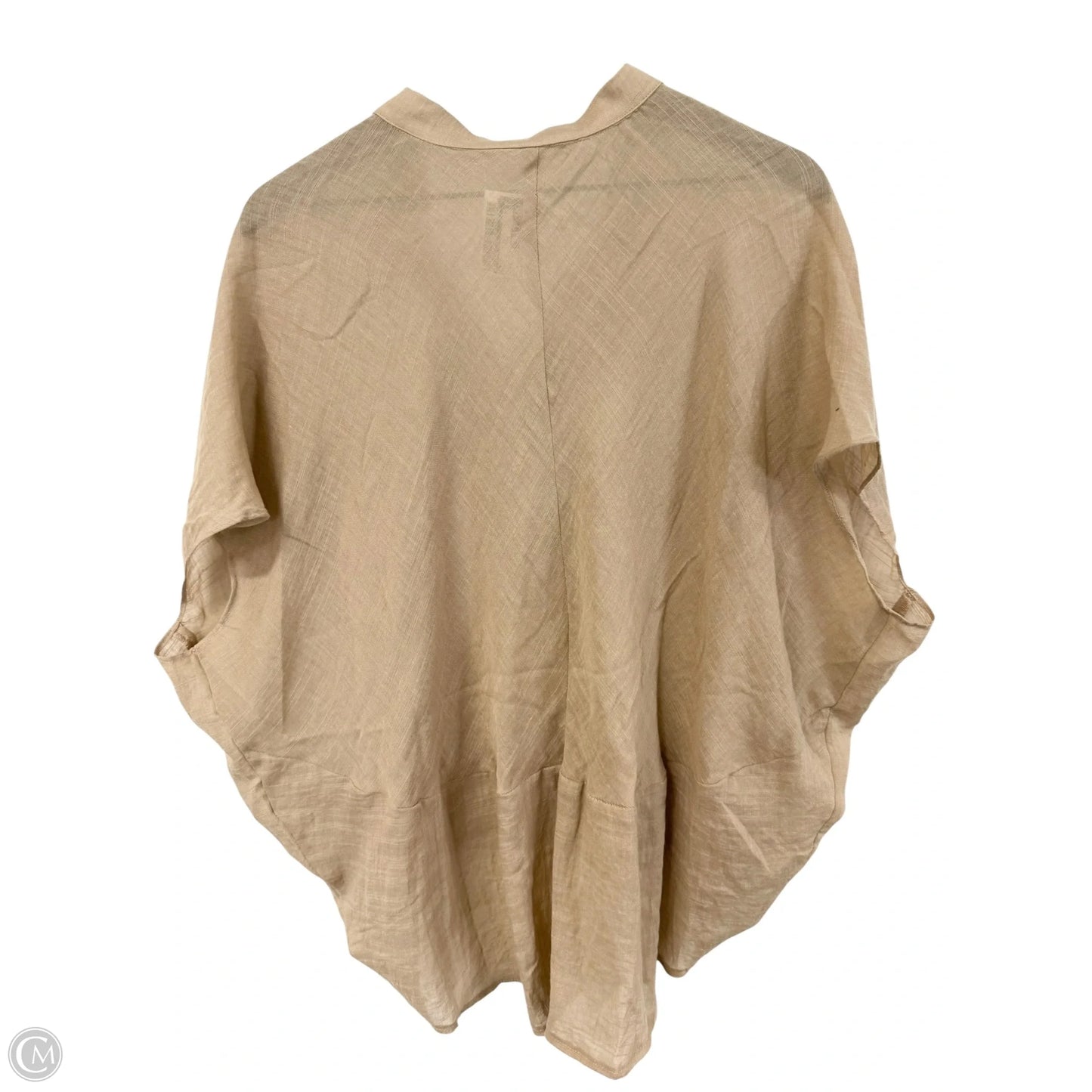 Top Short Sleeve By Mustard Seed In Tan, Size: S
