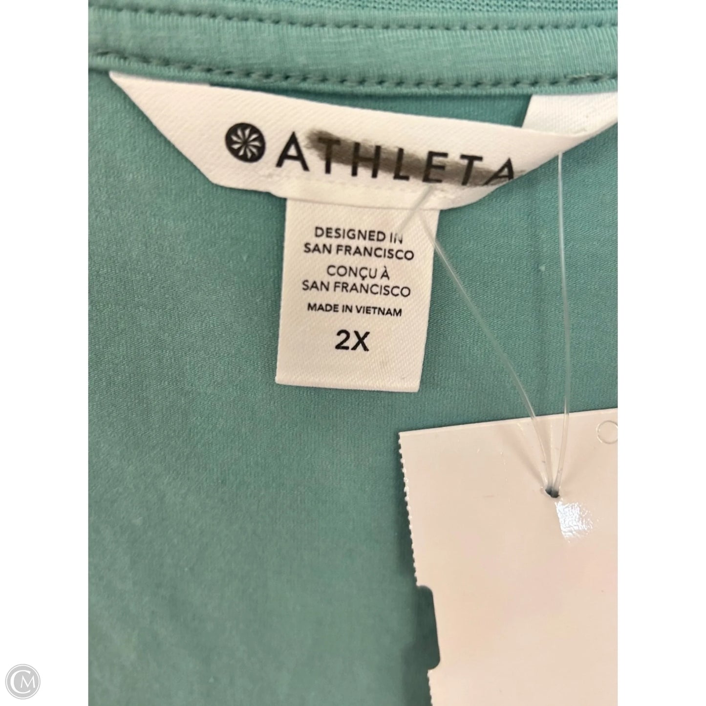 Athletic Top Long Sleeve Crewneck By Athleta In Blue, Size: 2x