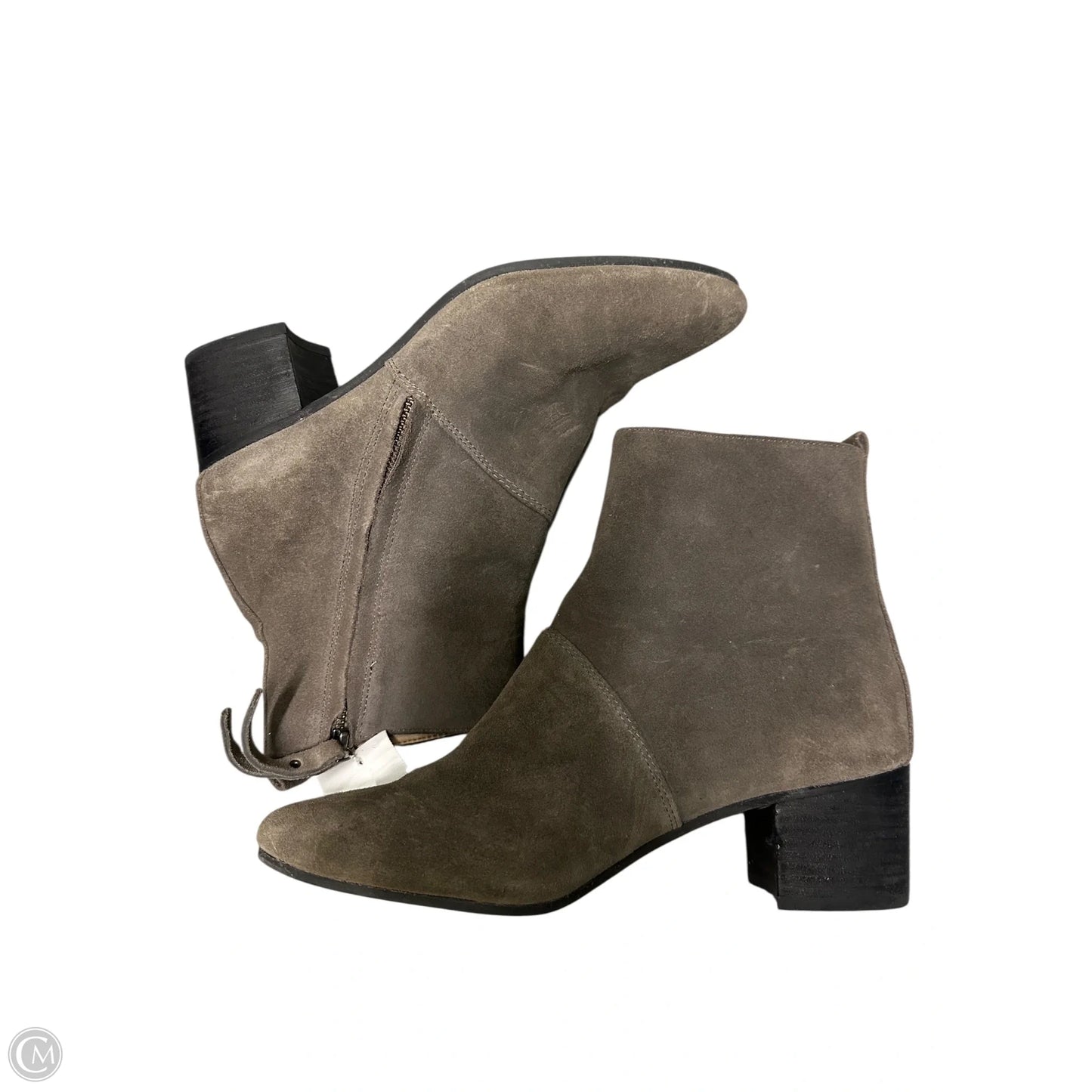Shoes Heels Block By Banana Republic In Grey, Size: 7.5