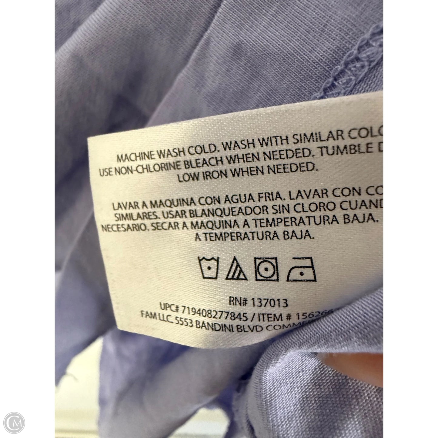 Top Short Sleeve Basic By Banana Republic In Purple, Size: M