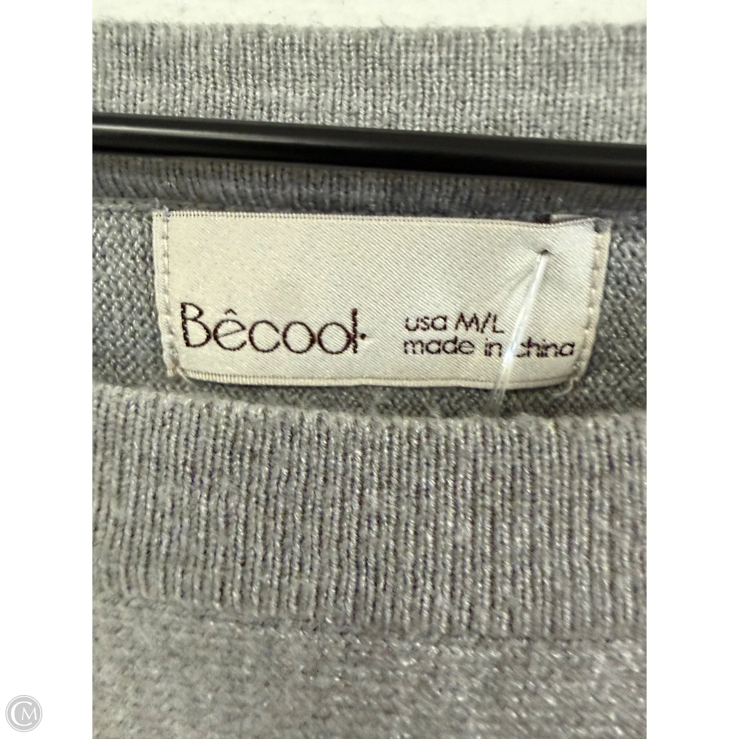 Sweater By Clothes Mentor In Grey, Size: M