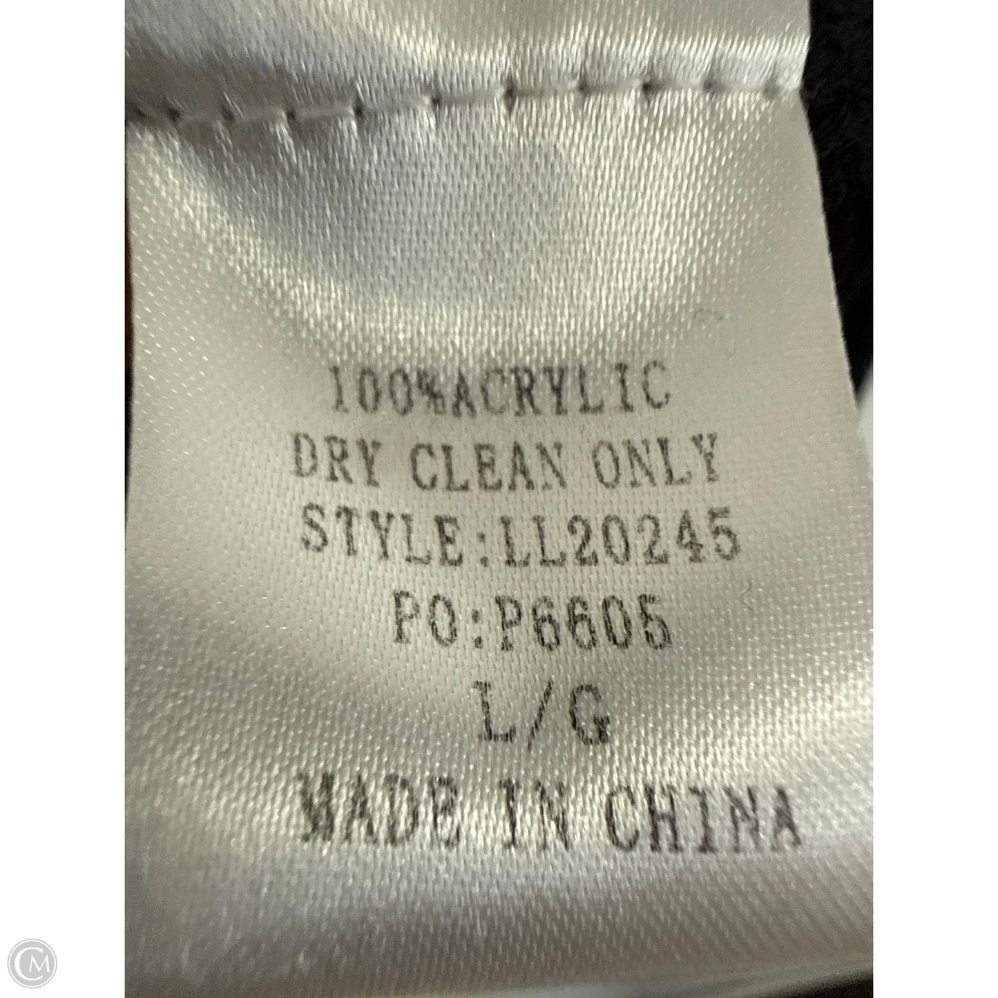 Sweater By Main Strip In Black, Size: L