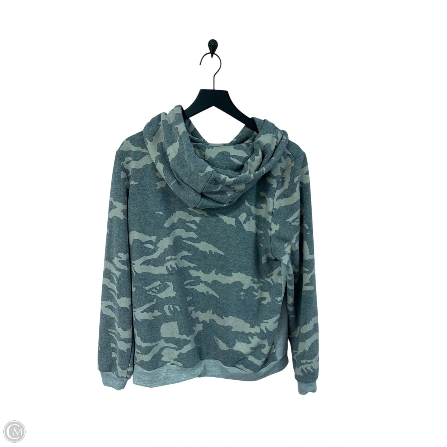 Sweatshirt Collar By Bibi In Camouflage Print, Size: S