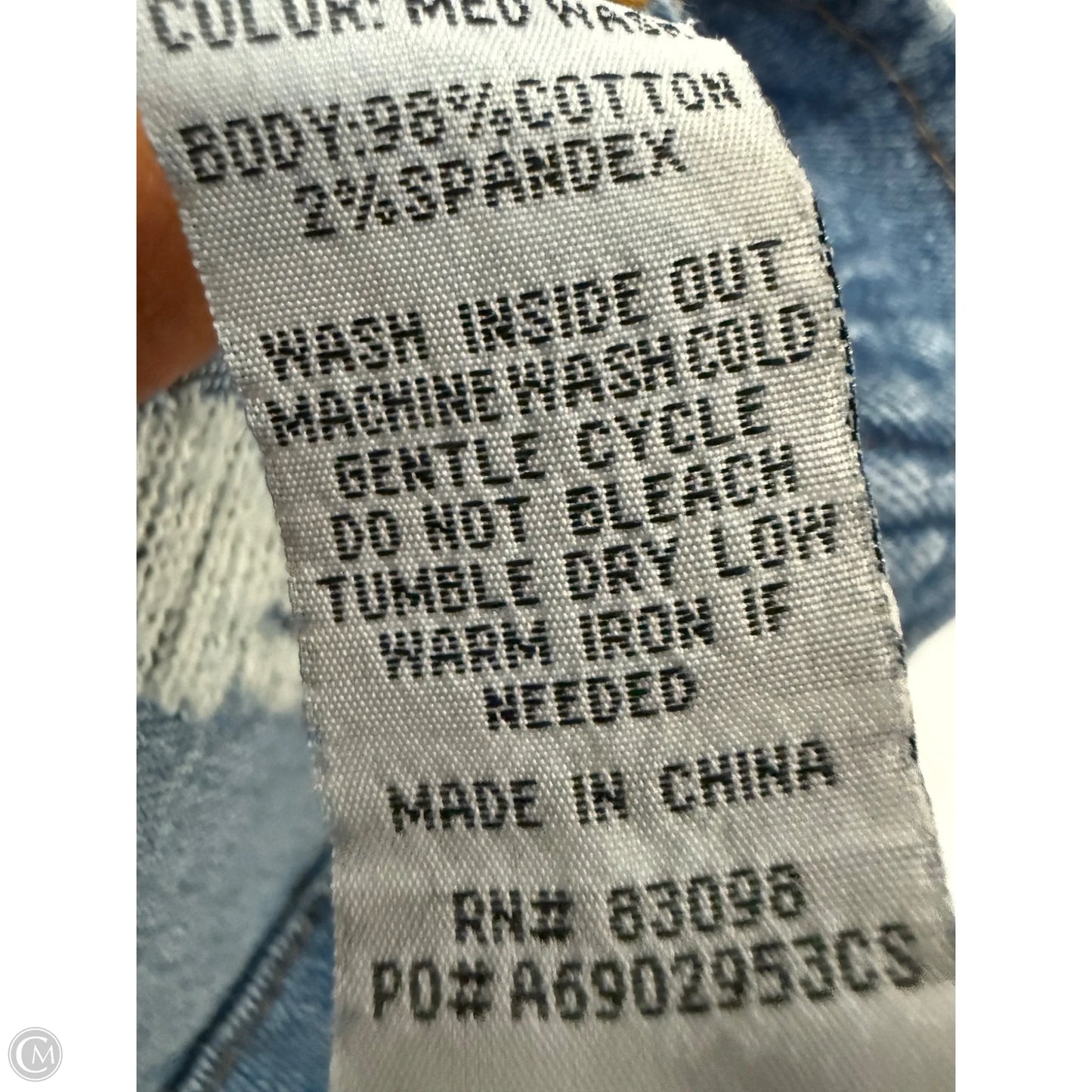 Jacket Denim By Ci Sono In Blue Denim, Size: Xl