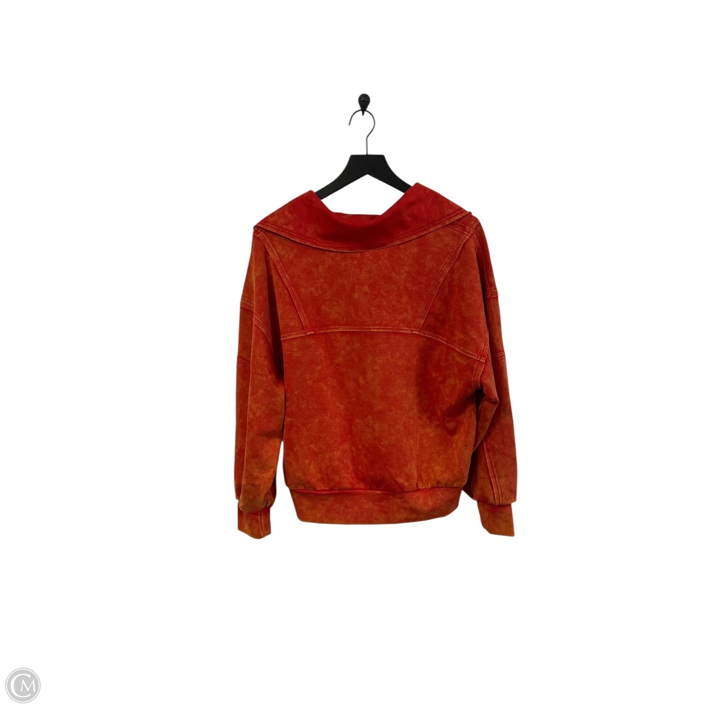 Sweatshirt Collar By Cmc In Orange, Size: S