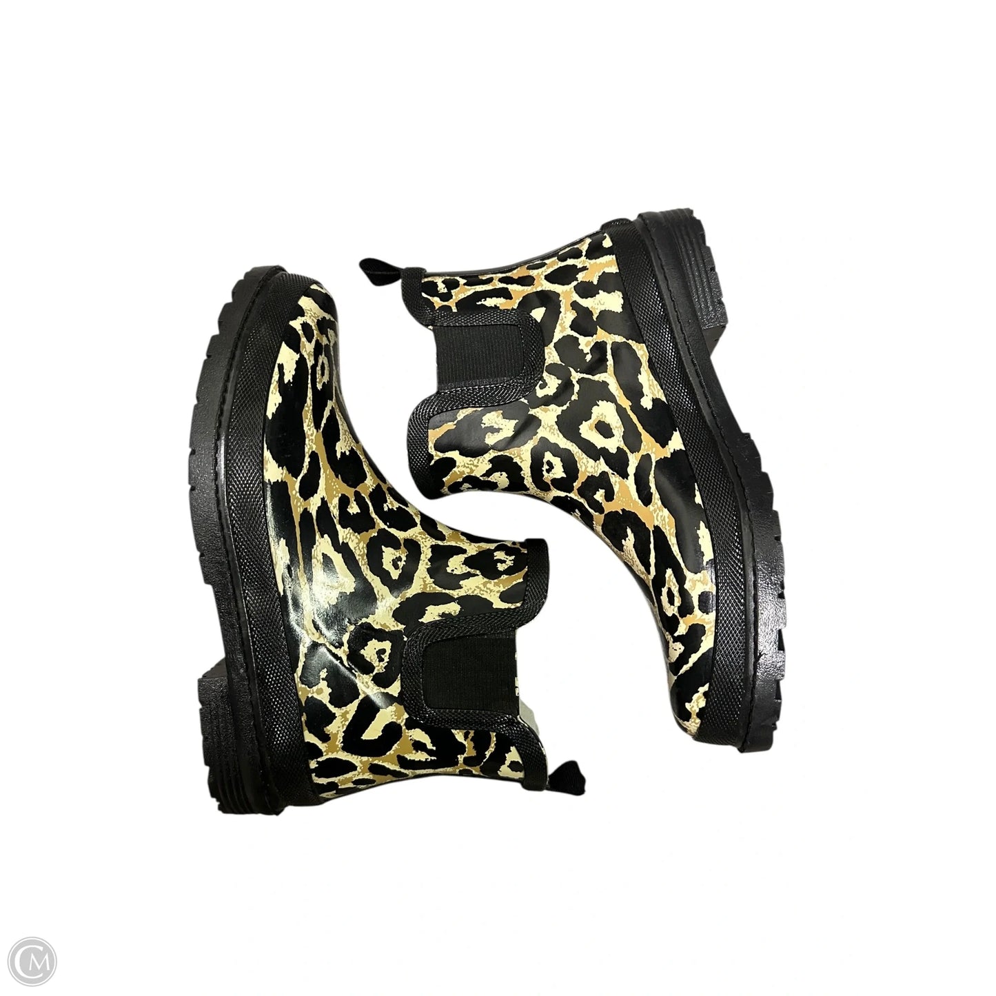 Boots Ankle Flats By Cme In Animal Print, Size: 8