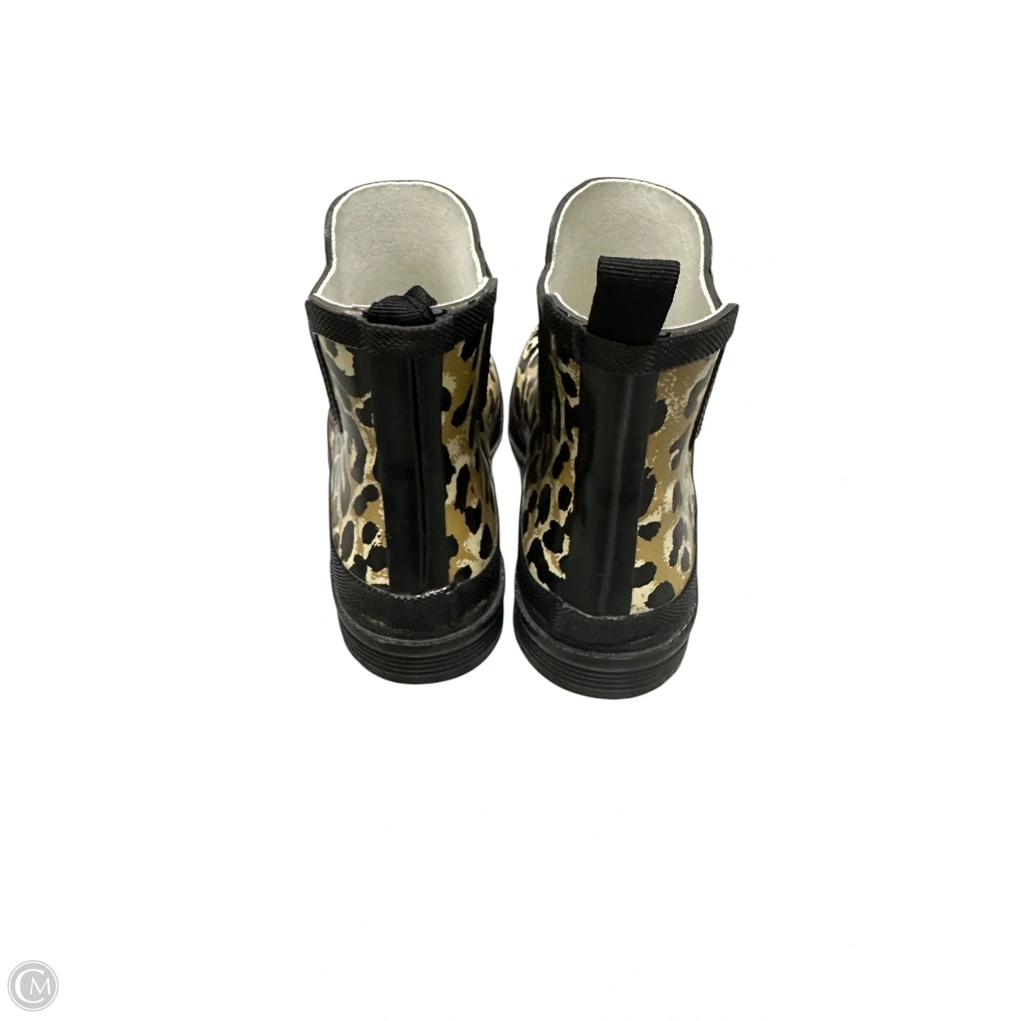 Boots Ankle Flats By Cme In Animal Print, Size: 8