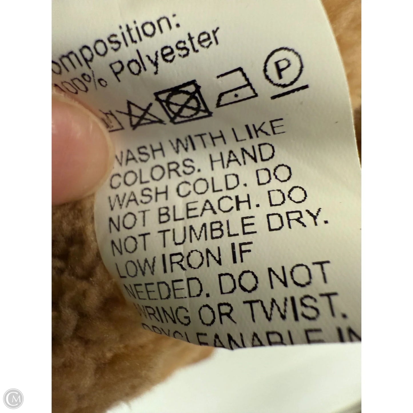 Jacket Faux Fur & Sherpa By Shein In Brown, Size: M