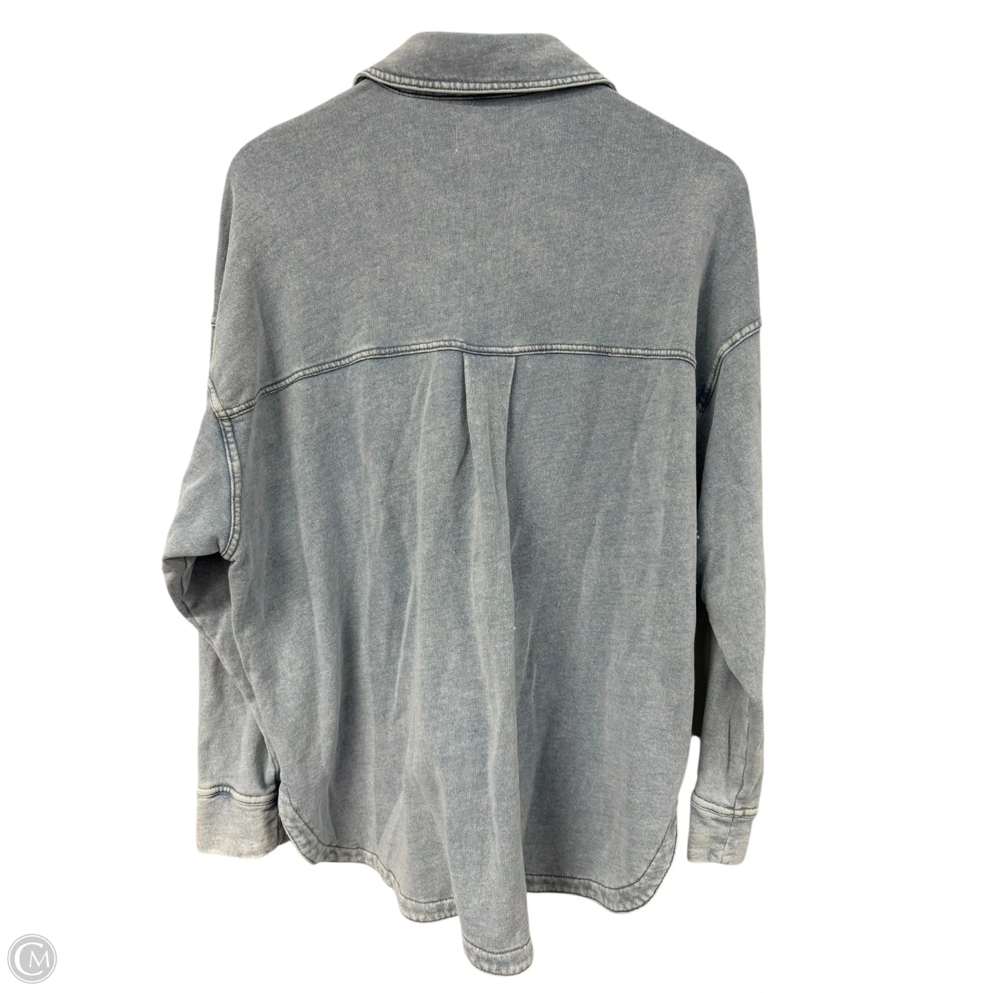 Jacket Shirt By Z Supply In Blue, Size: M