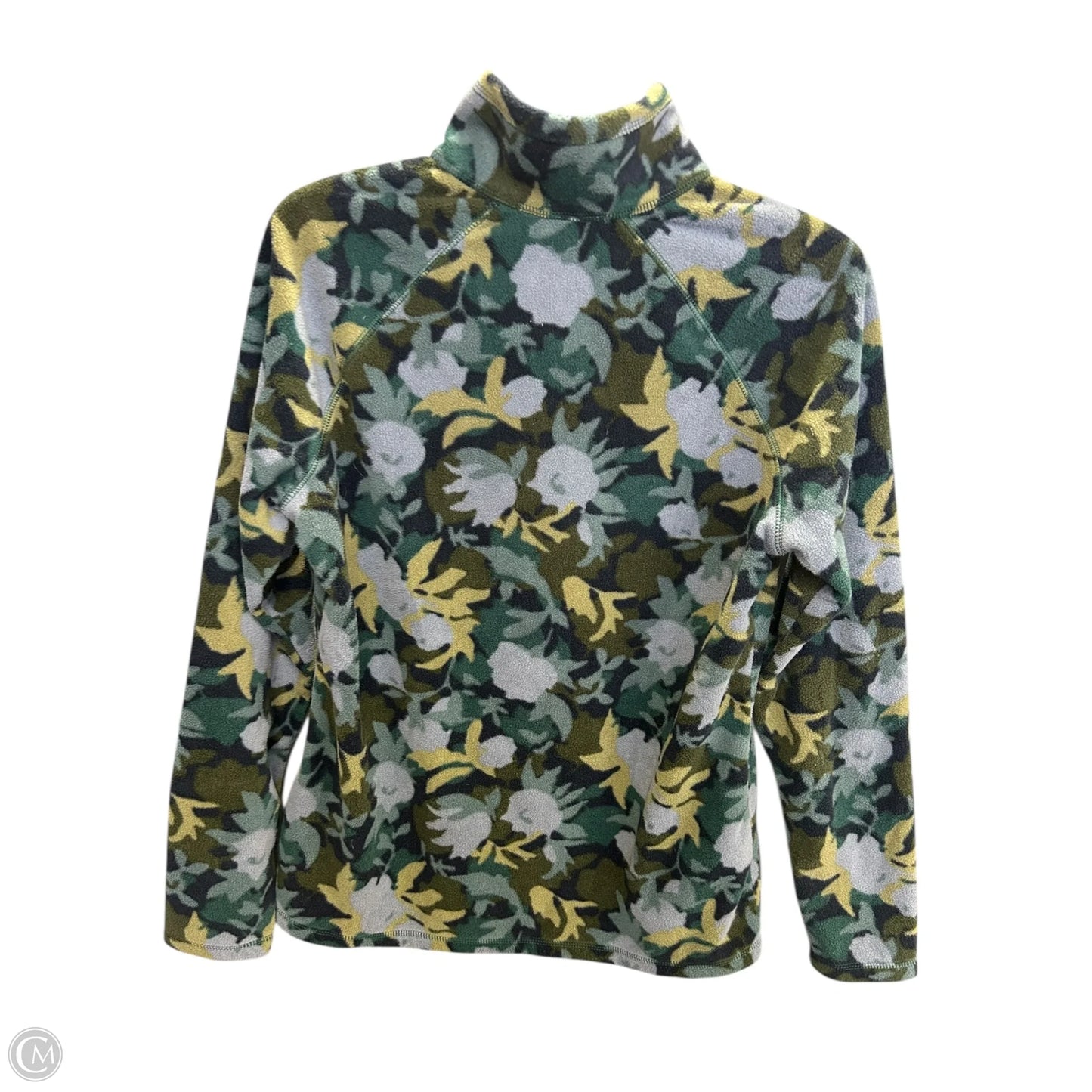 Sweatshirt Collar By Eddie Bauer In Green, Size: M