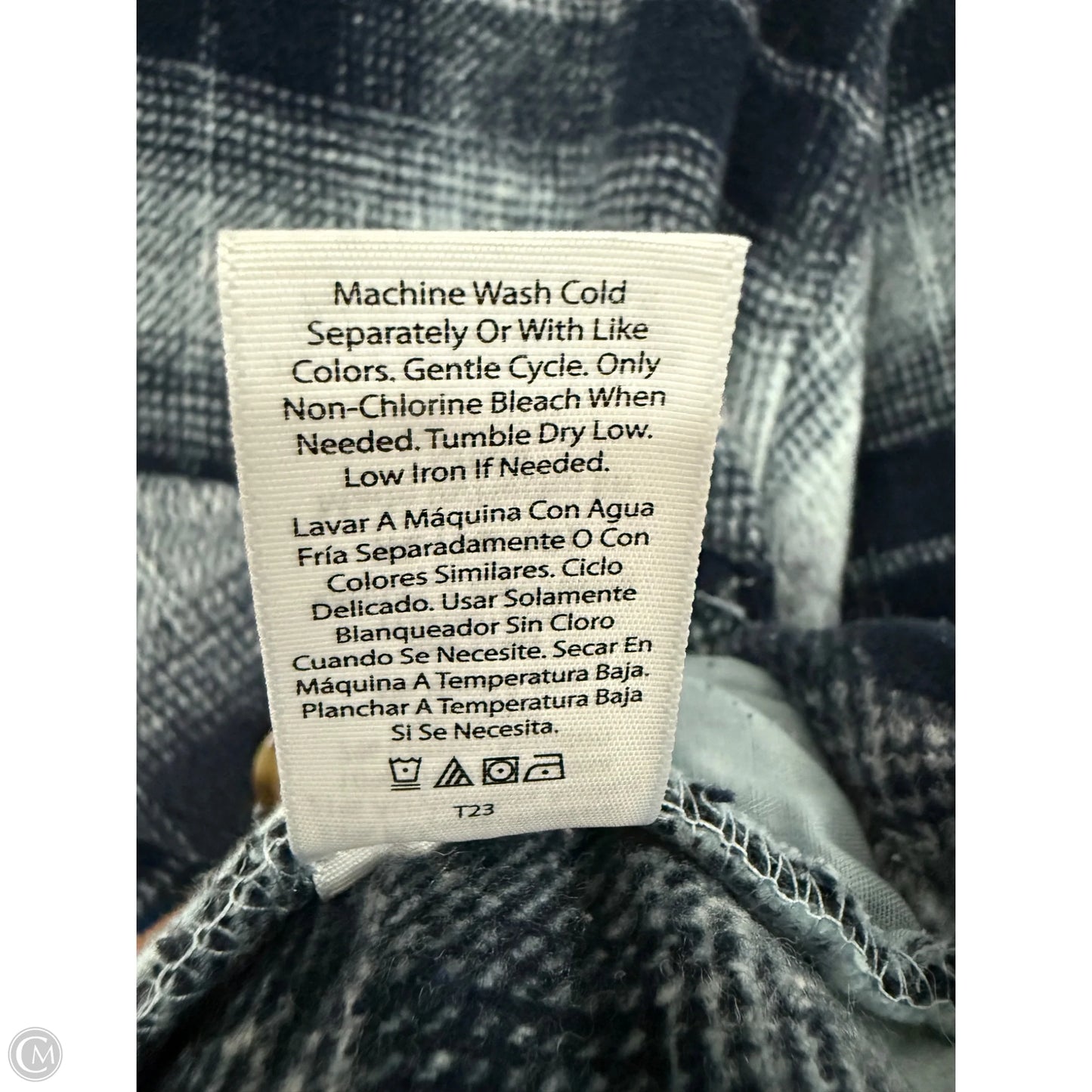 Jacket Shirt By Time And Tru In Blue, Size: Xl