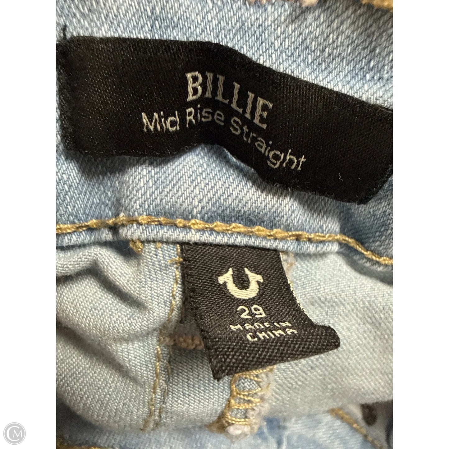 Jeans Straight By True Religion In Blue Denim, Size: 8
