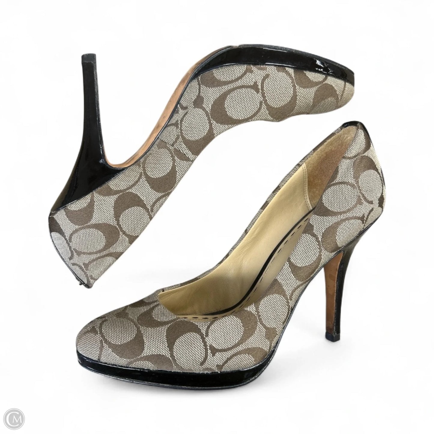 Shoes Designer By Coach In Tan, Size: 7.5