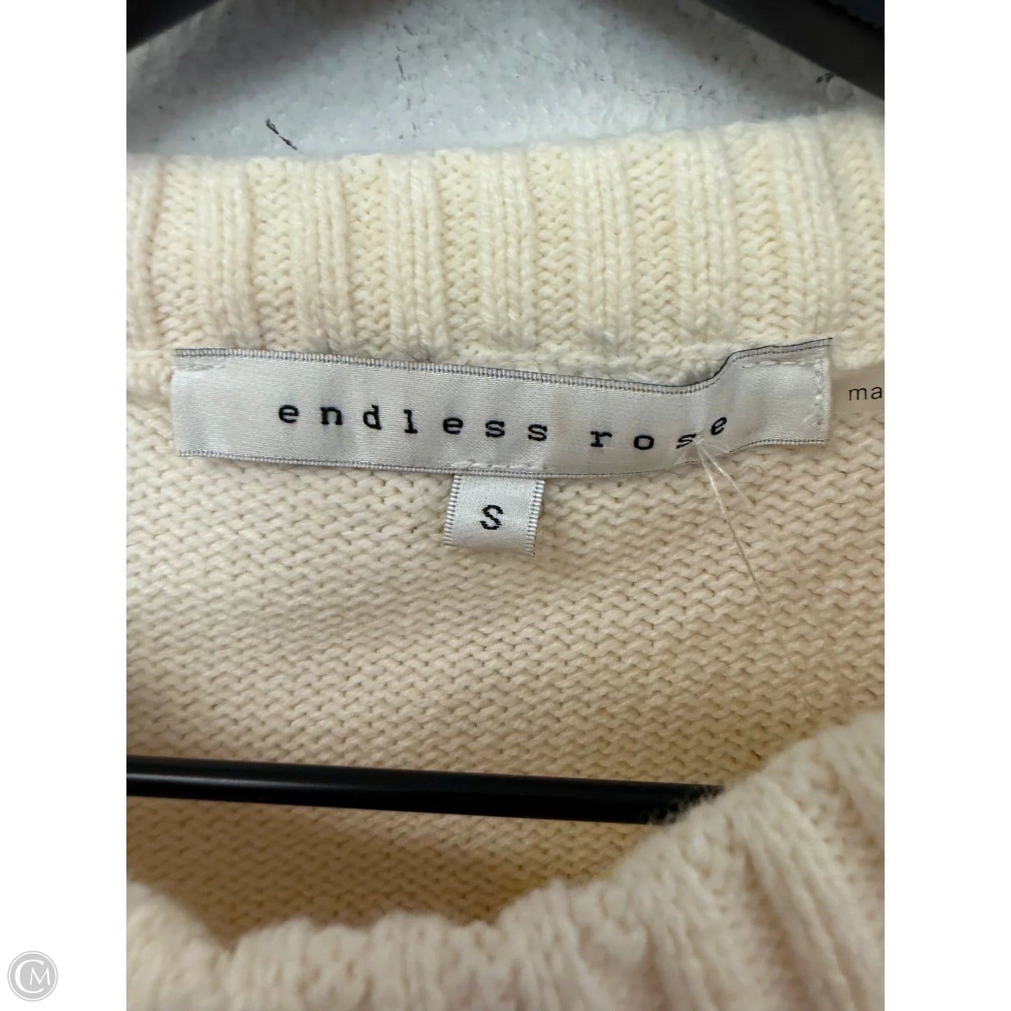 Sweater By Endless Rose In Cream, Size: S