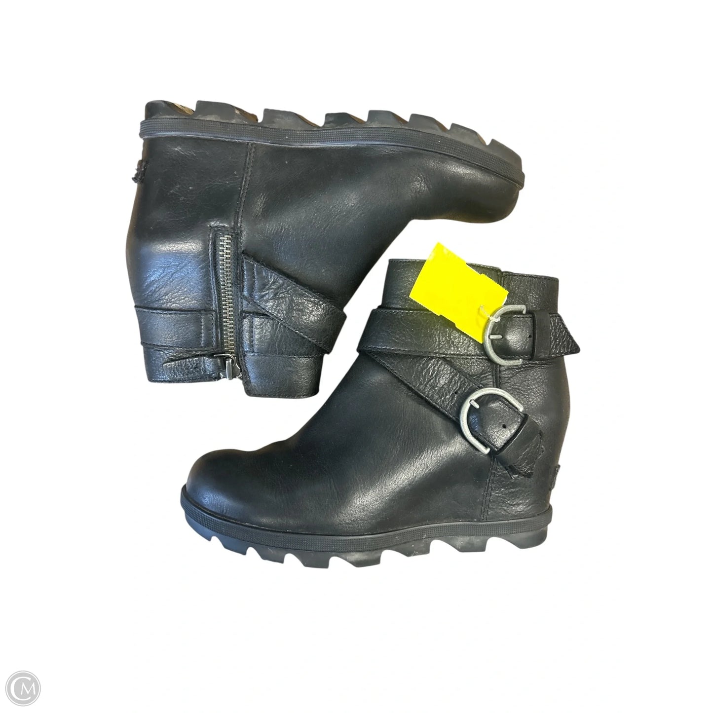 Boots Ankle Heels By Sorel In Black, Size: 7.5