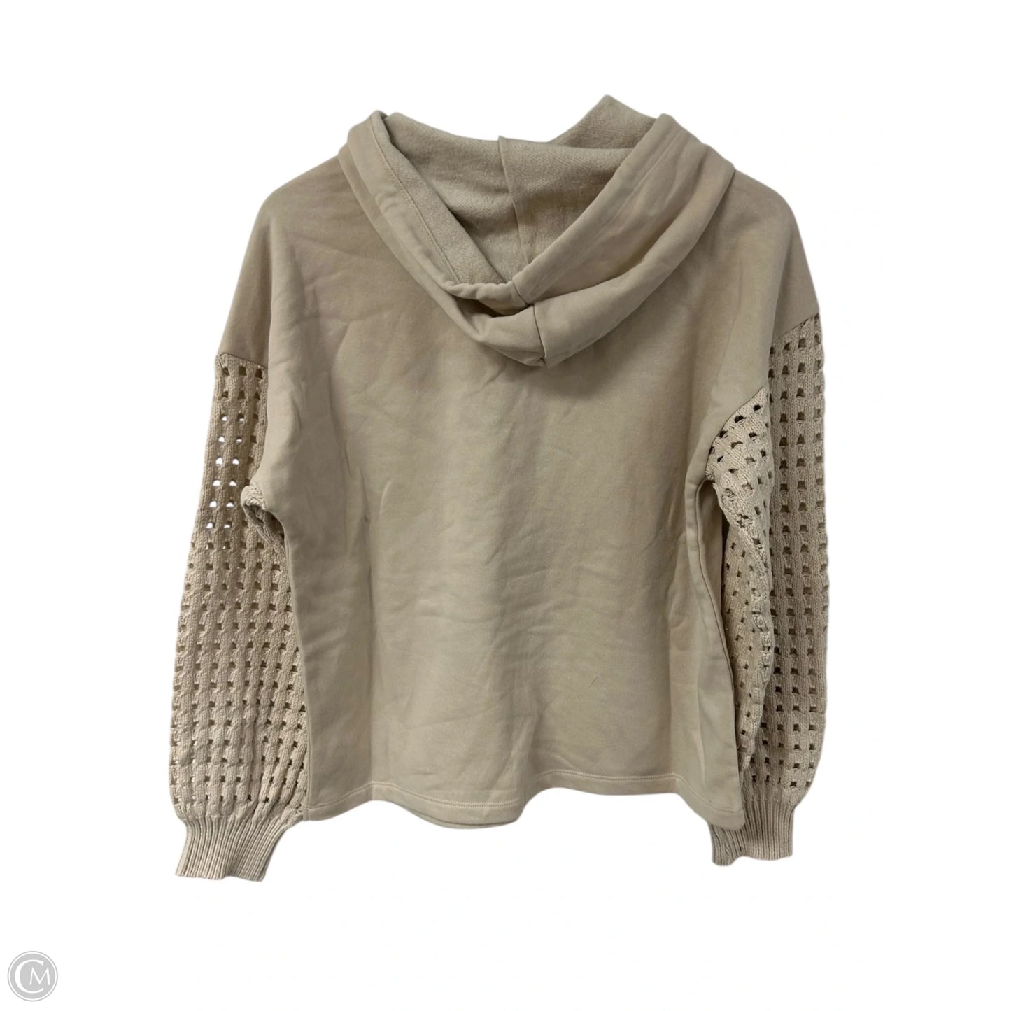 Sweatshirt Hoodie By Time And Tru In Cream, Size: M