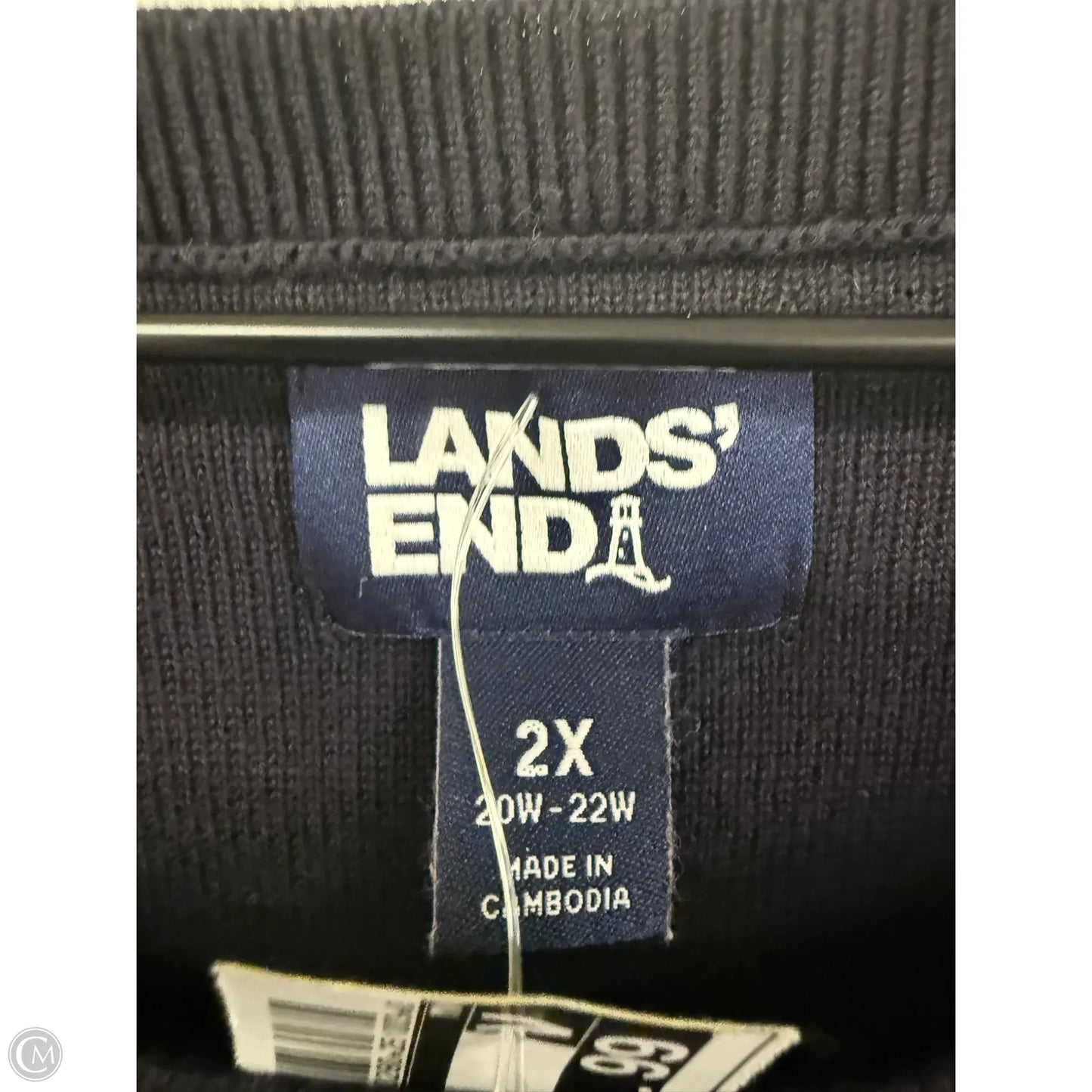Top Long Sleeve By Lands End In Navy, Size: 2x