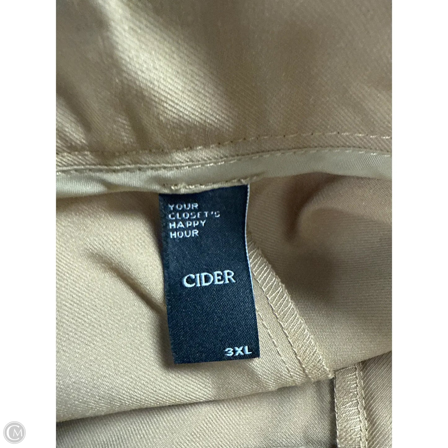 Pants Dress By Cider In Tan, Size: 3x