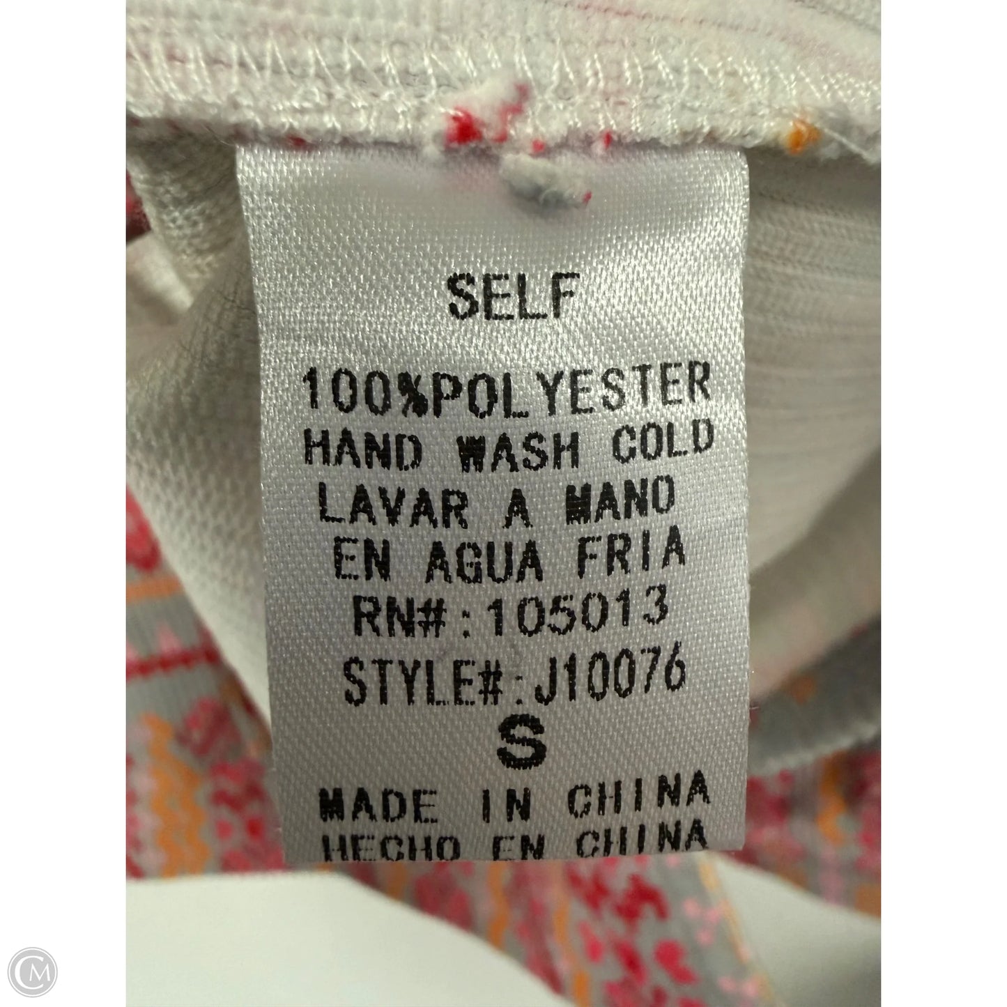 Jacket Shirt By Savanna Jane In Grey & Pink, Size: S