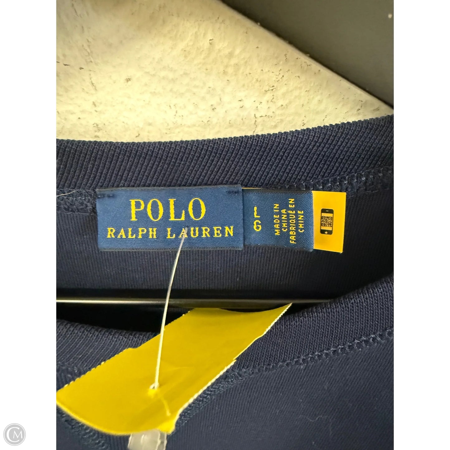 Sweatshirt Crewneck By Polo Ralph Lauren In Blue, Size: L