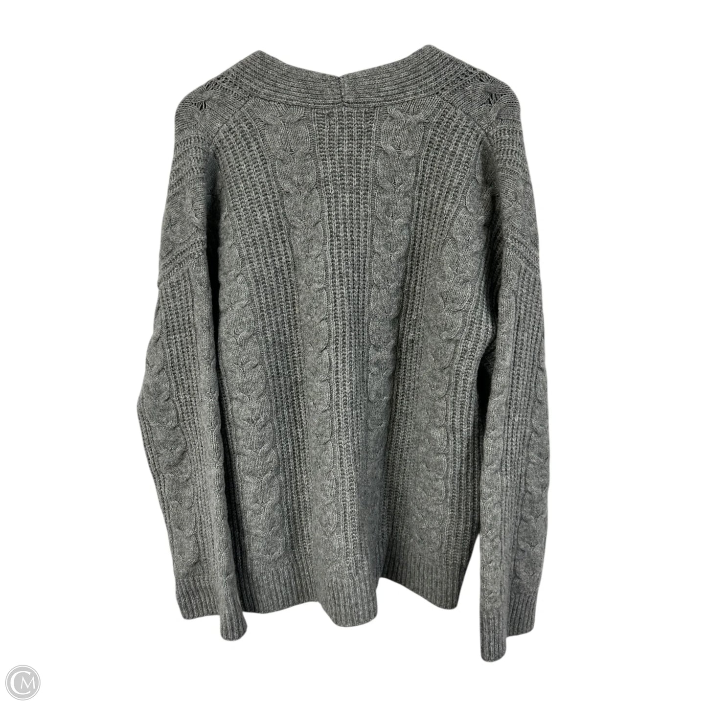 Sweater Cardigan By Universal Thread In Grey, Size: L