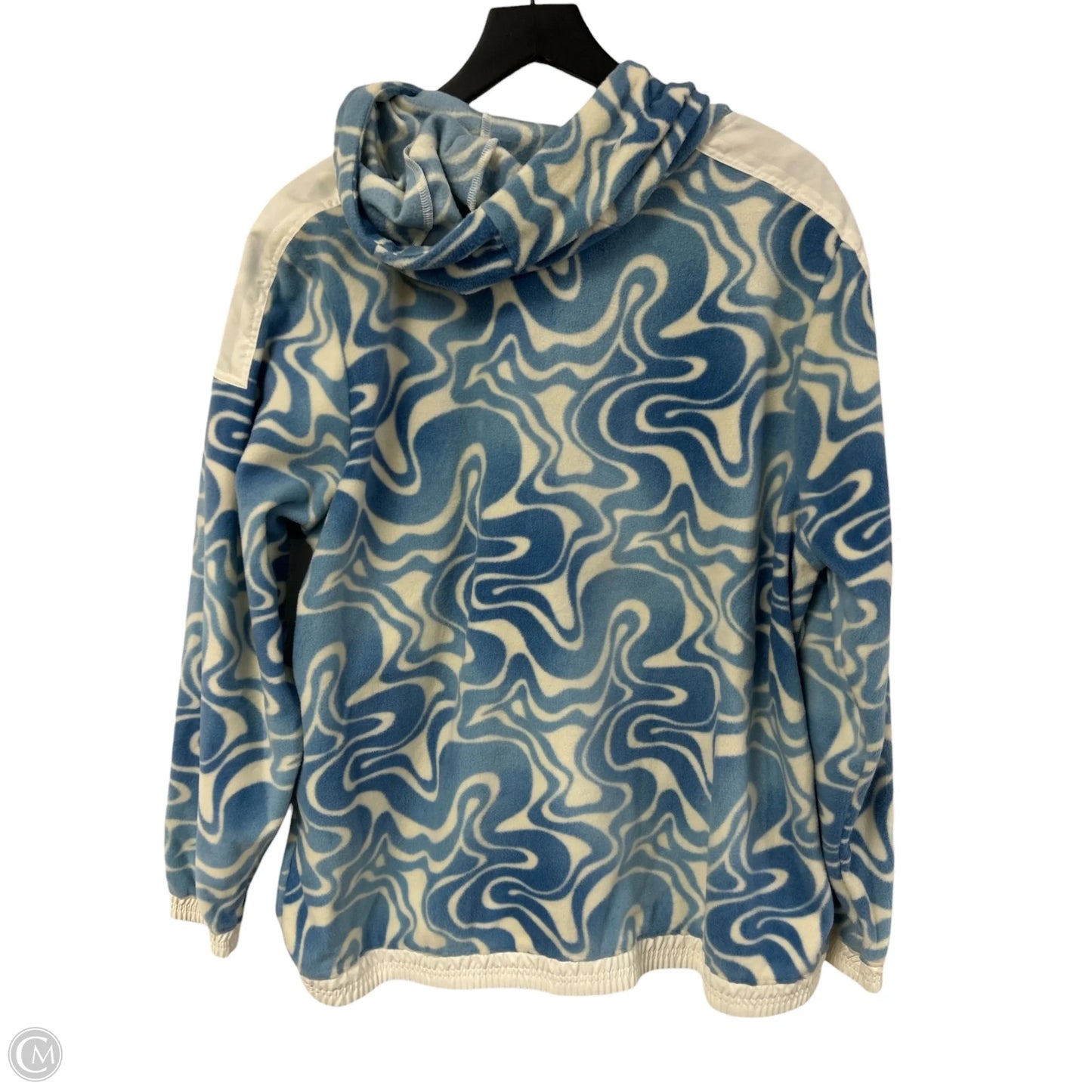 Sweatshirt Hoodie By Cmc In Blue & White, Size: Xl