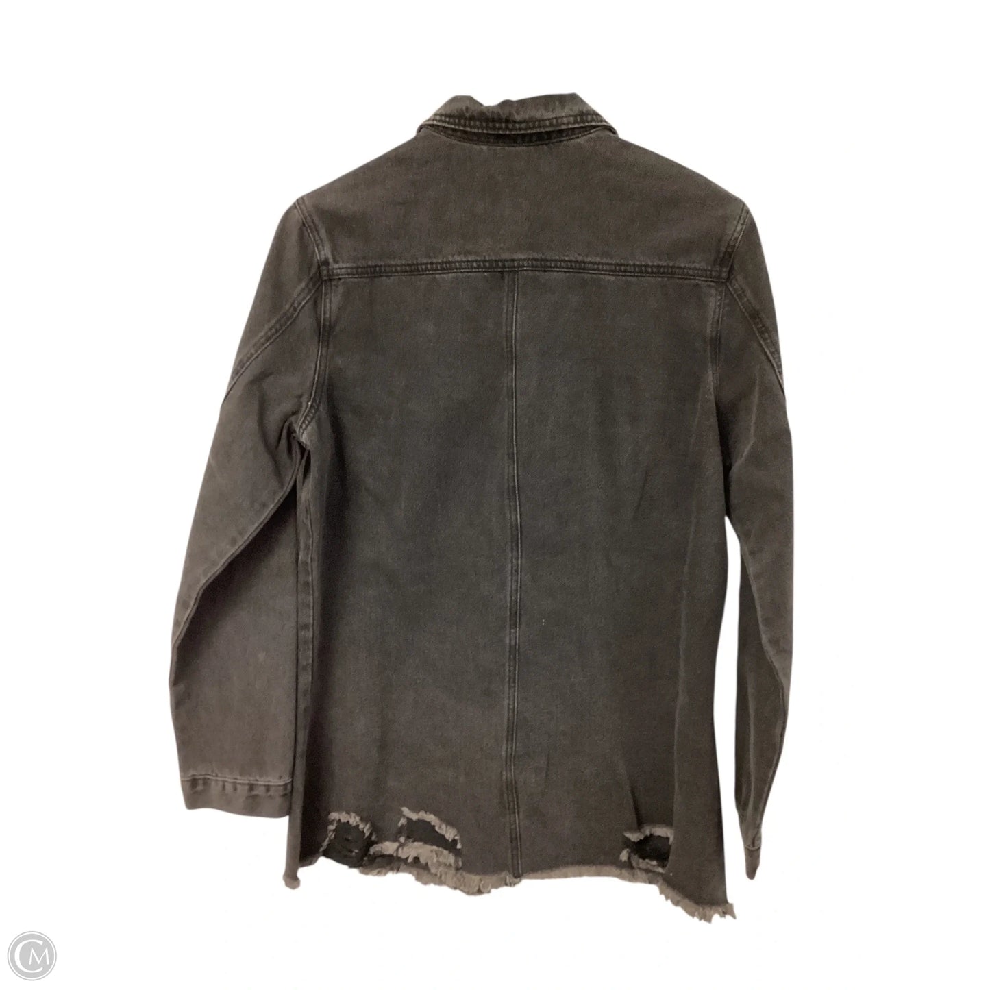 Jacket Denim By Cmf In Black Denim, Size: L