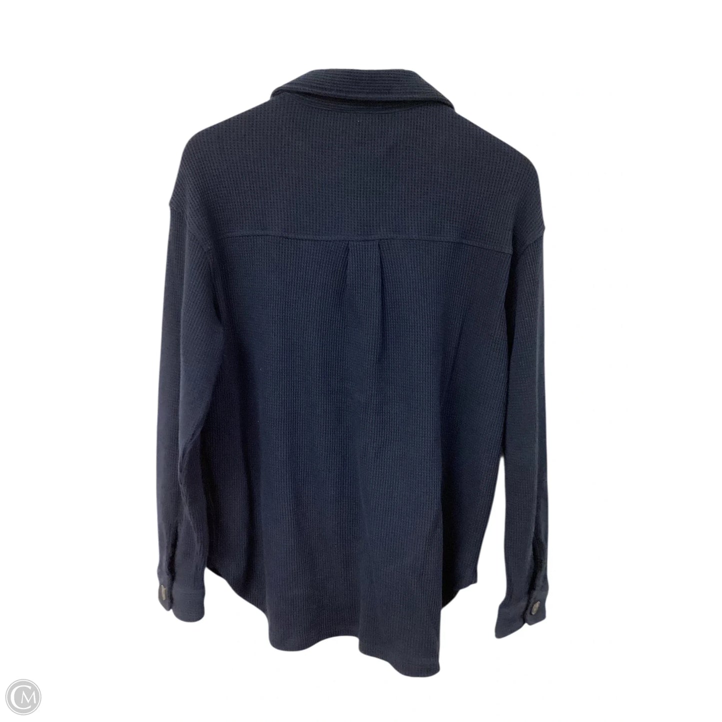 Jacket Shirt By Time And Tru In Blue, Size: M