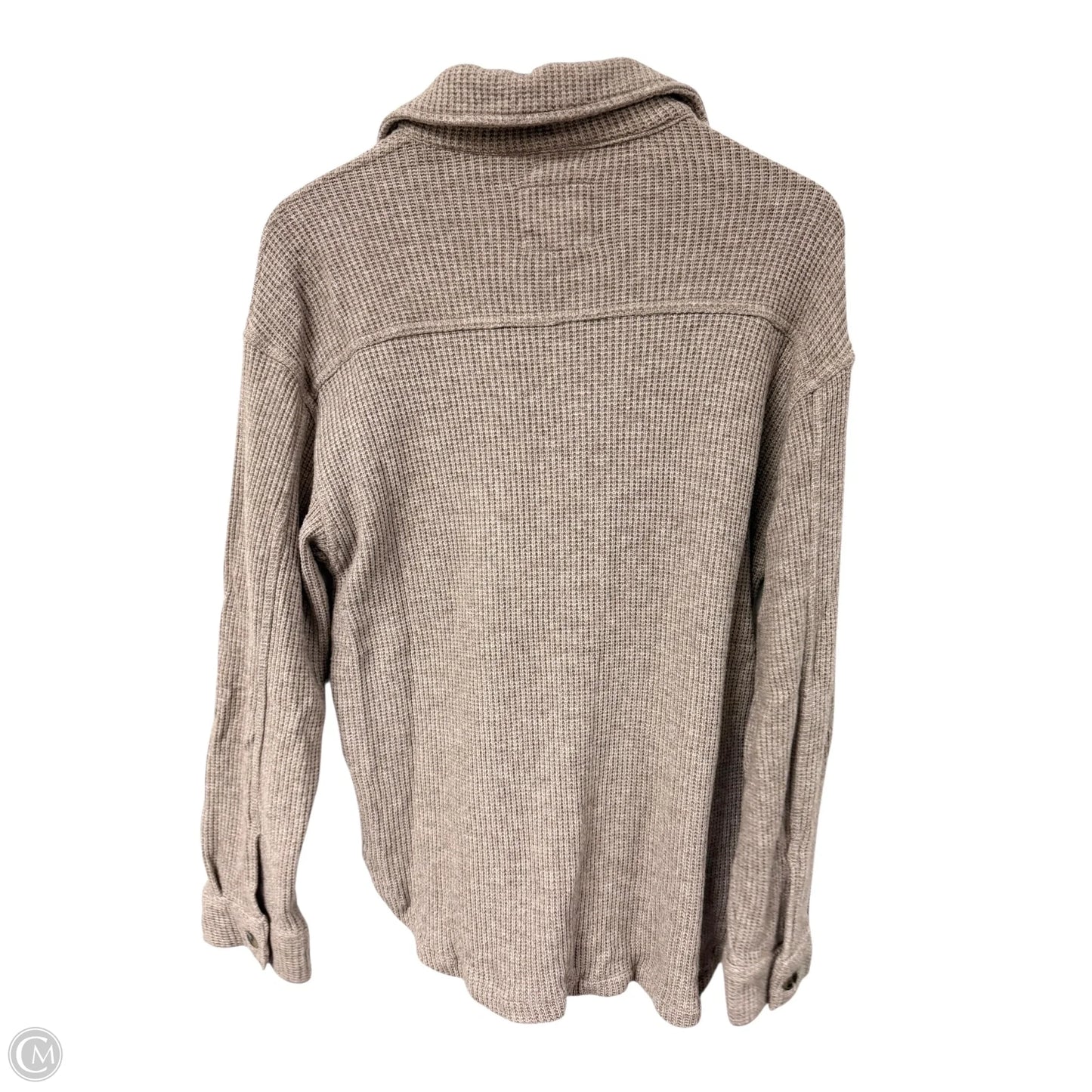 Jacket Shirt By Thread And Supply In Beige, Size: S