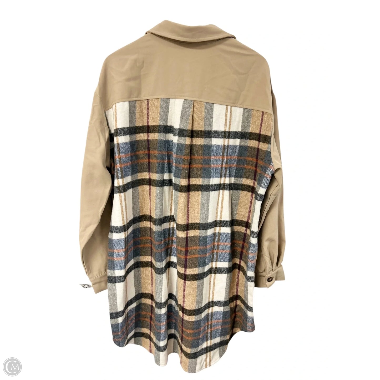 Jacket Shirt By Cmf In Plaid Pattern, Size: Xl