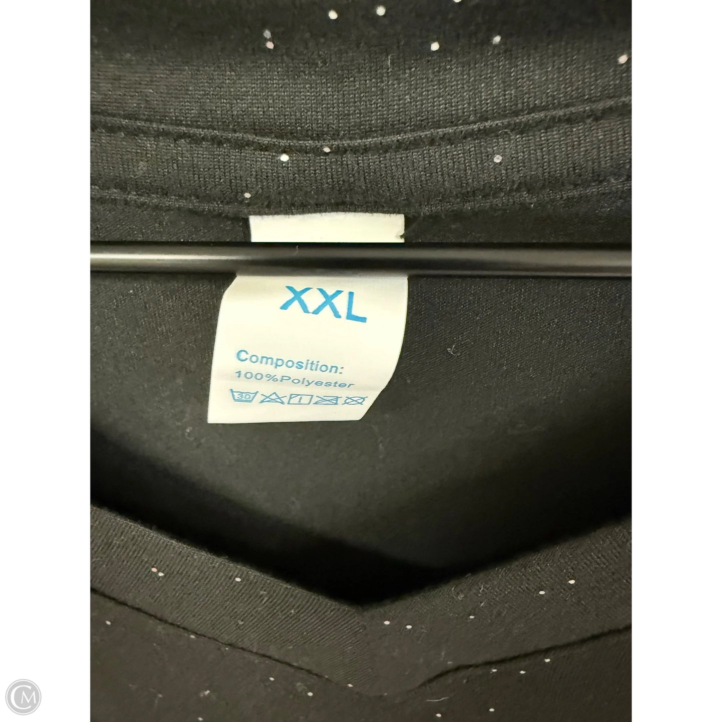 Top Short Sleeve By Cmf In Black, Size: Xxl