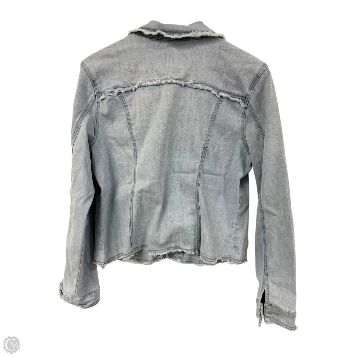 Jacket Denim By Charlie B In Blue Denim, Size: L