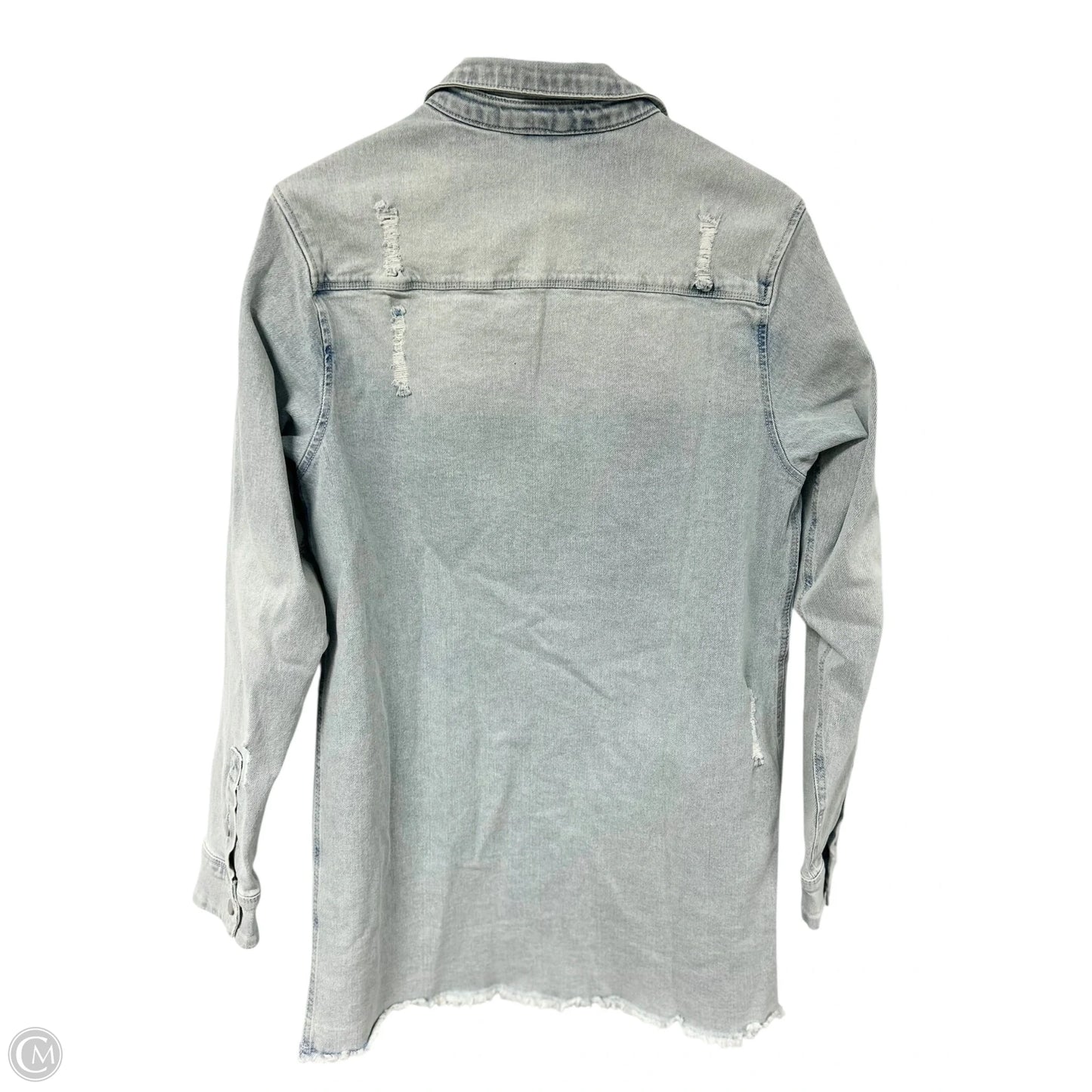 Jacket Denim By Love Tree In Blue Denim, Size: M