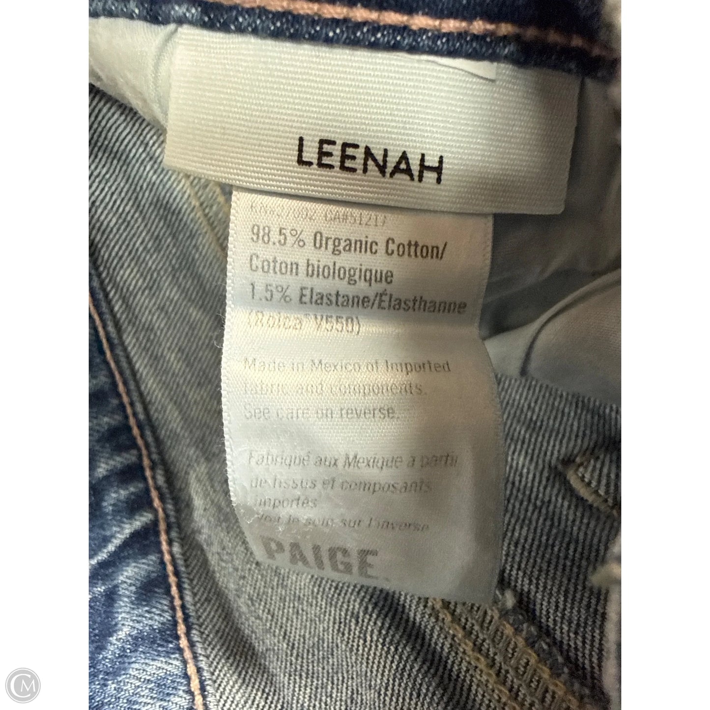 Jeans Wide Leg By Paige In Blue Denim, Size: 8