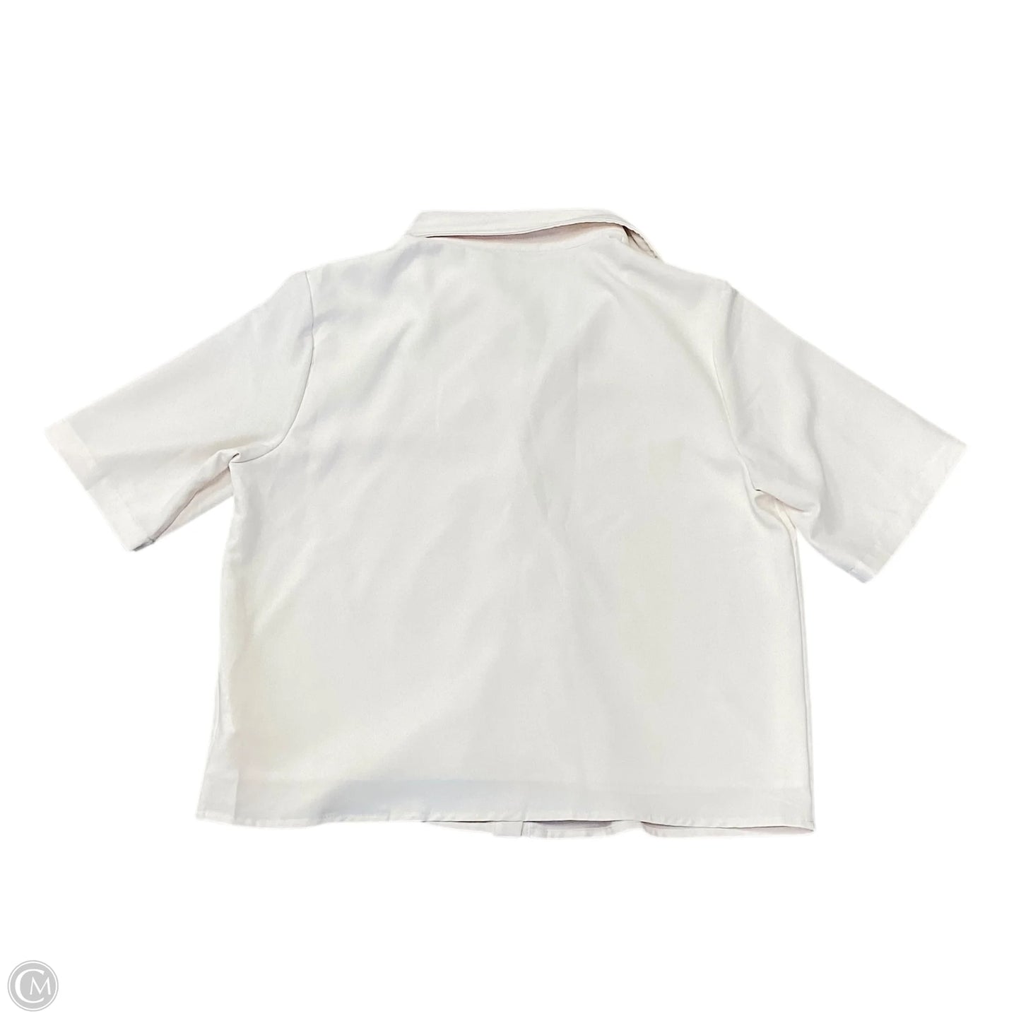 Blouse Short Sleeve By Btfbm In White, Size: S