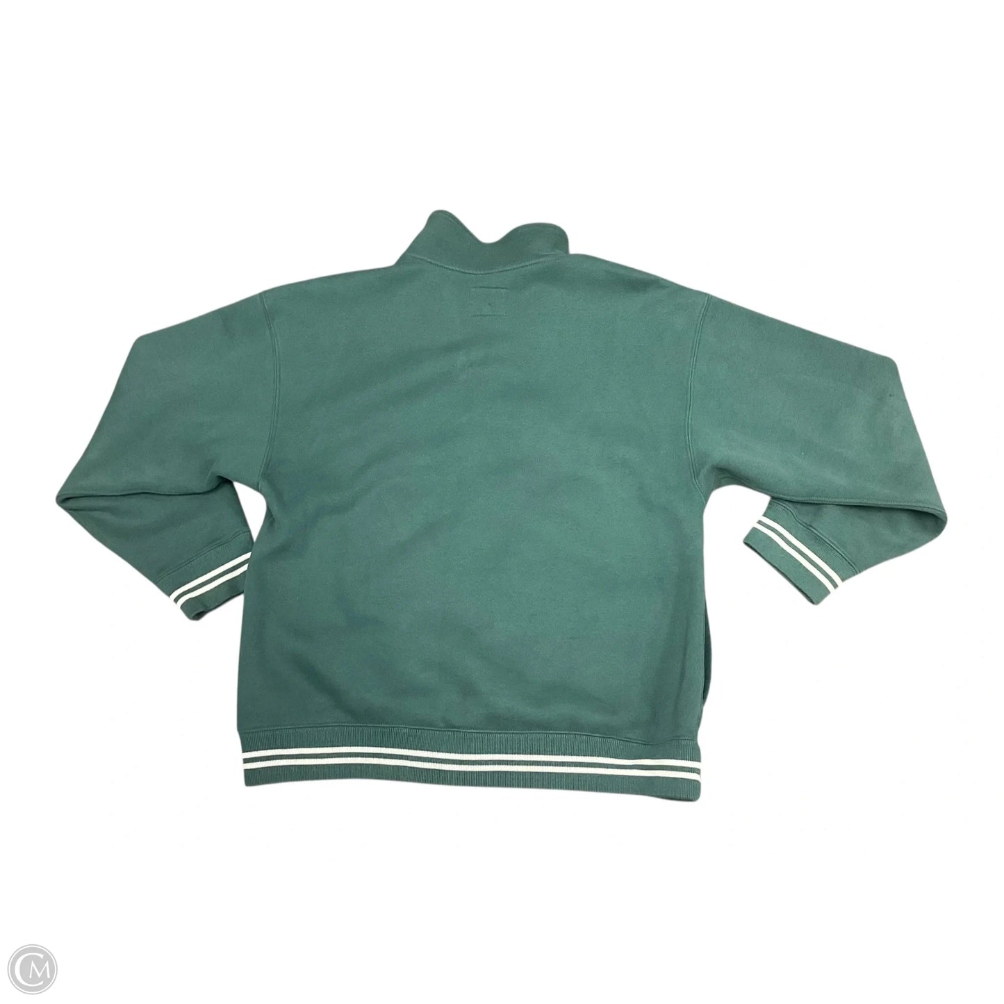 Sweatshirt Collar By Abercrombie And Fitch In Green, Size: M