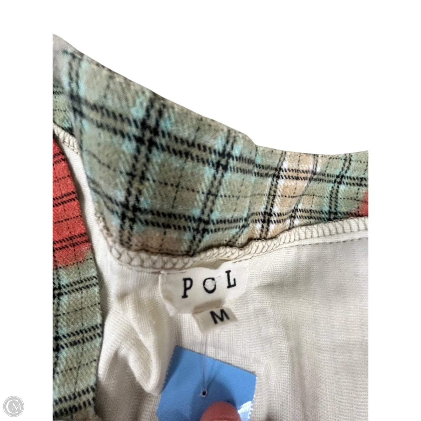 Top Long Sleeve By Pol In Multi-colored, Size: M