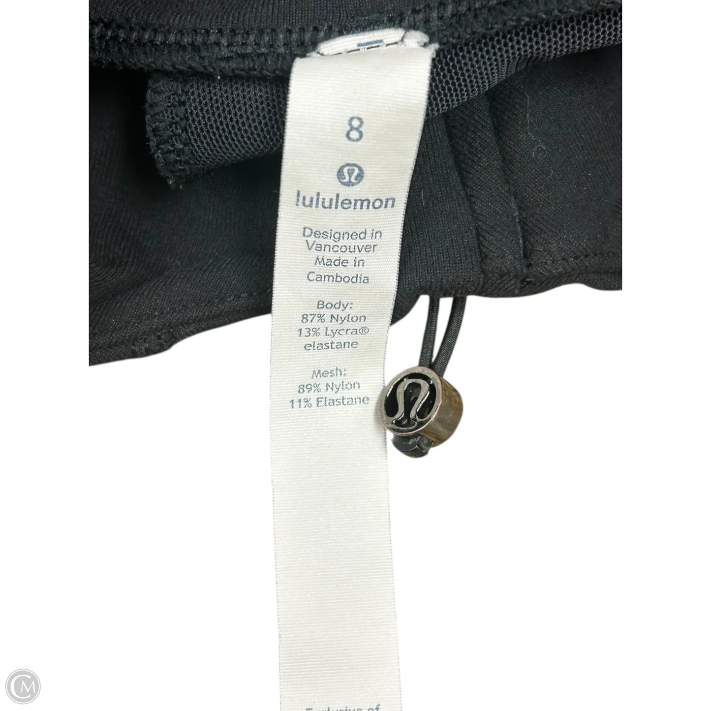 Athletic Jacket By Lululemon In Black, Size: 8