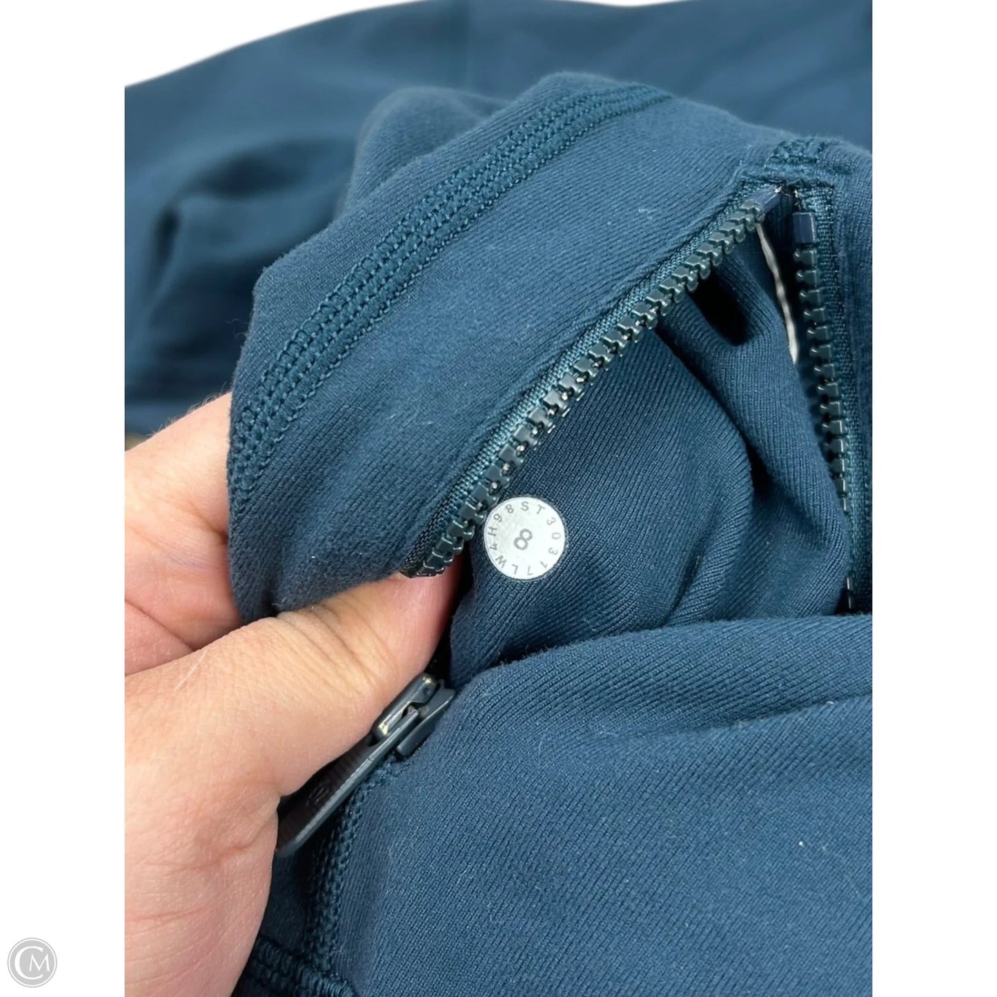 Athletic Jacket By Lululemon In Teal, Size: 8